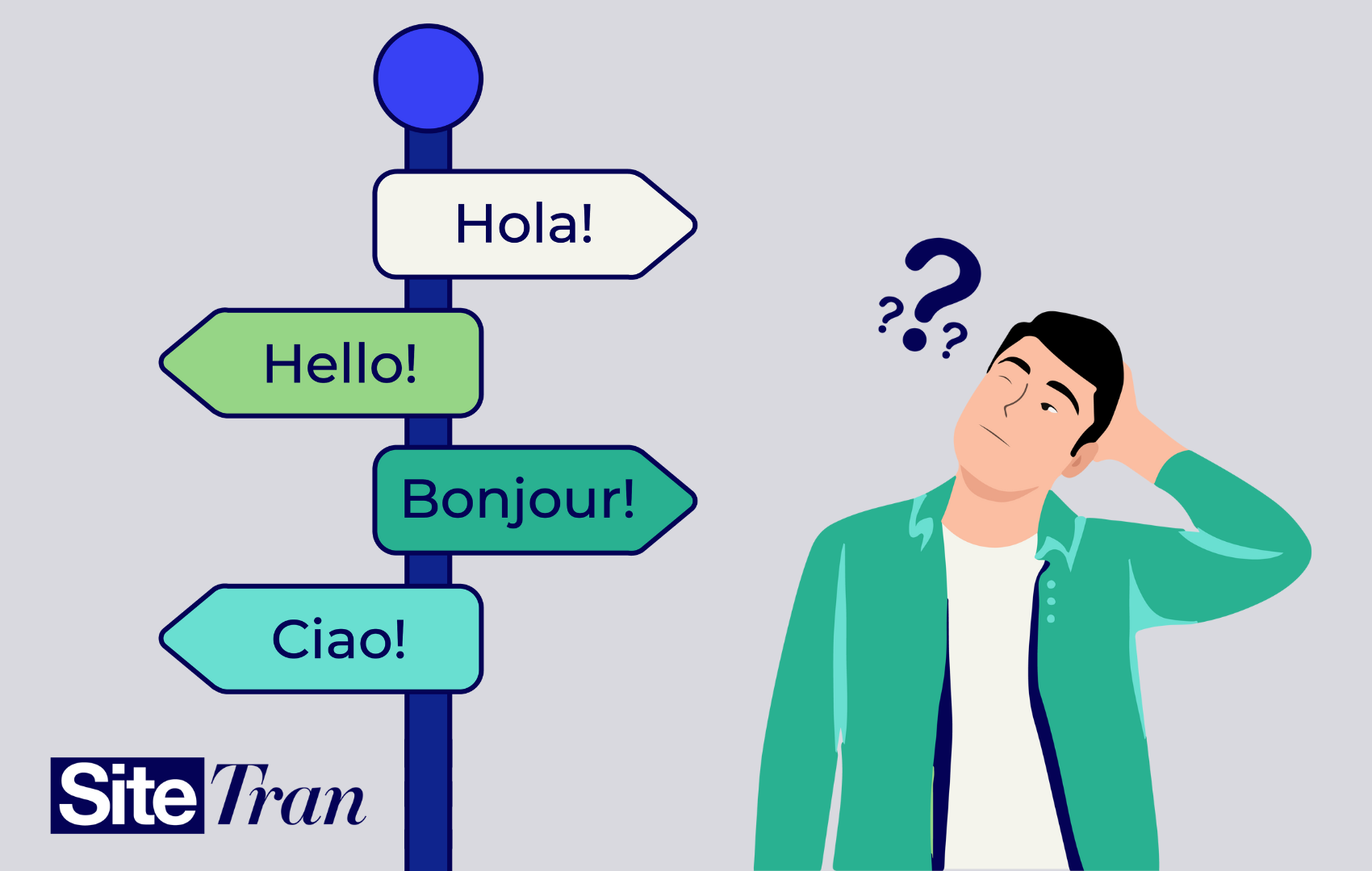 Person exploring how a word has been translated into multiple languages, symbolizing curiosity and the desire for consistency in translation.